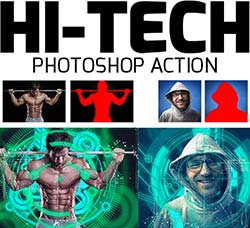 极品PS动作－动感科技：Hi-Tech Photoshop Action